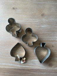 4 Pc Vintage Cookie Cutters