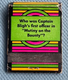 Vintage Trivia Matchbook