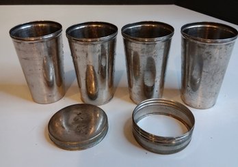 Vintage Nesting Thermos Cups