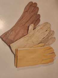 3 Pairs Of Vintage Gloves