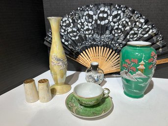 Japanese Moriage Pieces,  Assorted