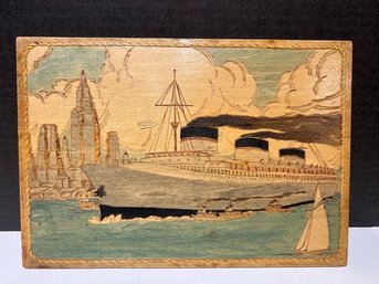 Harry S. Ungar Wood Art Of SS Normandie