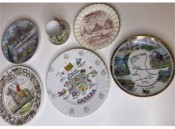 Souvenir Plates From Several Countries