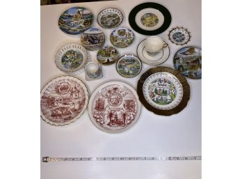 Souvenir Dishes From Various States