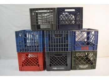 Assorted Milk Crates