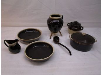 Vintage Drip Ware Serving Pieces.