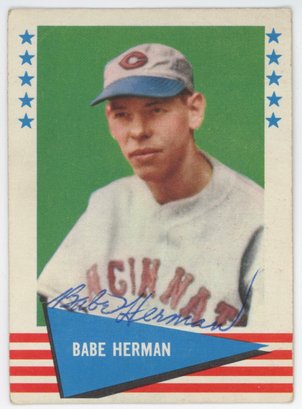 1961 Fleer Babe Herman Signed