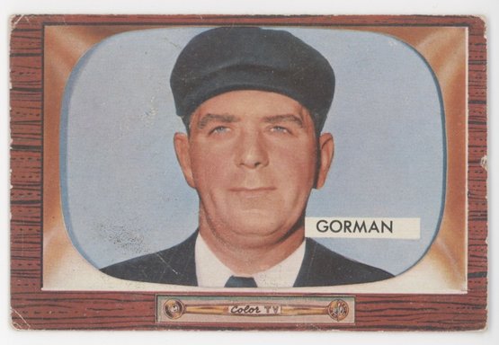 1955 Bowman #293 Thomas D. Gorman Umpire