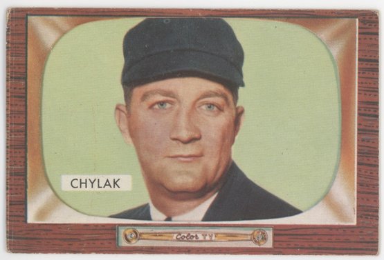 1955 Bowman #283 Nestor Chylak Umpire