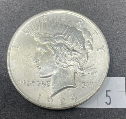 1924 Peace Silver Dollar (5)