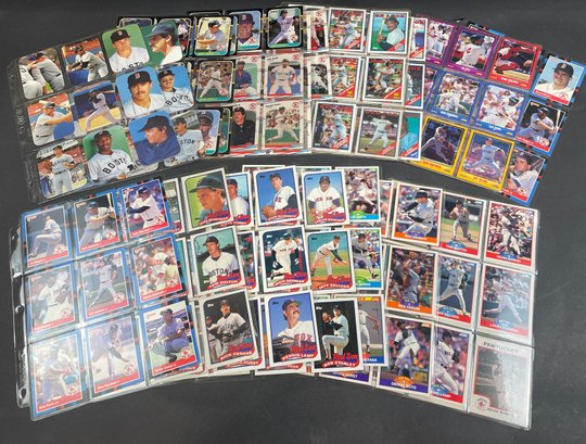Large Collection Of Red Sox Baseball Cards