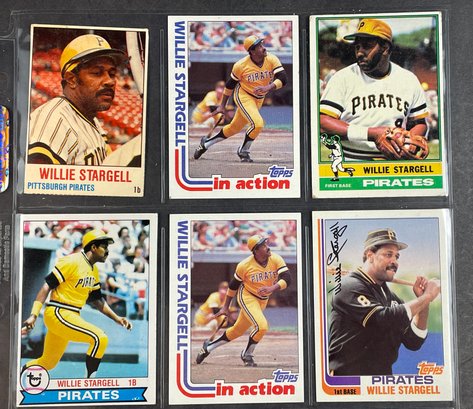 Lot Of 6 Vintage Willie Stargell Cards