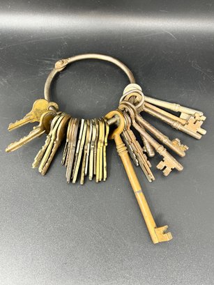 Key Ring Of Vintage Keys