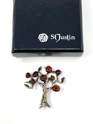 St. Justin Tree Brooch