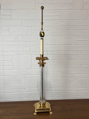 Brass And Glass Table Lamp By Chapman