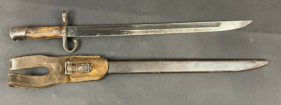 Vintage Bayonet W/ Scabbard