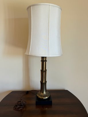 Mid Century Modern Brass Table Lamp Lotus