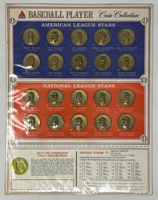 Factory Sealed 1969 Citgo Baseball Player Coin Collection W/ Hank Aaron, McCovey, Killebrew And More!
