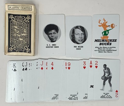 1976 Coca-Cola Milwaukee Bucks Playings Cards Complete W/ Original Box