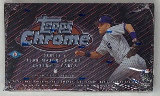 Factory Sealed 1999 Topps Chrome Baseball Series 1 Hobby Box!