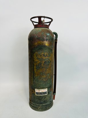 Vintage Quick Aid Copper Fire Extinguisher