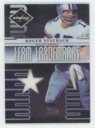 2008 Leaf Limited Roger Staubach Game Used Relic #/50
