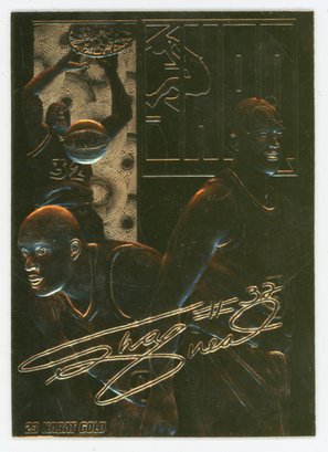 1996 Classic 23K Gold Shaquille O'neal #/20,000