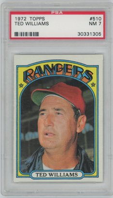 1972 Topps #510 Ted Williams PSA 7