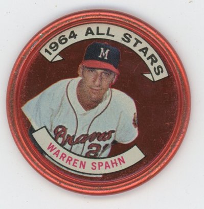 1964 Topps Coins Warren Spahn All Star