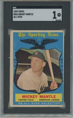 1959 Mickey Mantle All-Star SGC 1