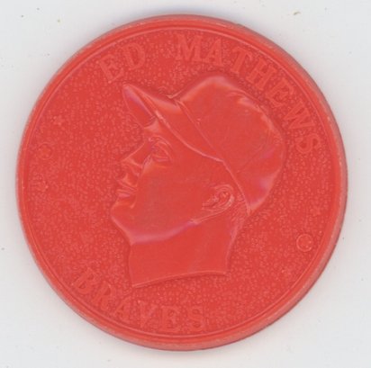 1959 Armour Coins Orange Ed Mathews