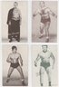Lot Of (4) 1947-66 Wrestling Exhibit Cards