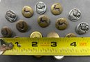 Vintage & Antique Buttons  Brass Horses And More