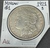 1921 S Morgan Silver Dollar AU