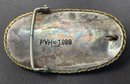 Native American Sterling Silver Belt Buckle Signed PVH 1988