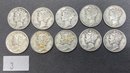 Lot Of 10 Silver Mercury Dimes (3)