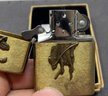 Vitnage Brass Zippo Cowboy W/ Original Box