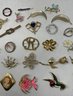 Vintage Costume Jewelry Brooch Pin Lot