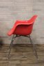 Pair Of Eames Style Molded Fiberglass Arm Shell Chairs By Kreuger