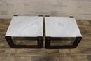 Pair Of Rosewood And Patchwork Side Tables By Percival Lafer