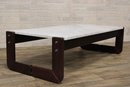 Rosewood & Marble Coffee Table By Percival Lafer