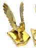 Art Deco Eagle Bookends - Brass