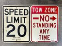 Vintage Aluminum Road/parking Signs
