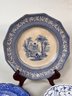 Collection Of Vintage Plates Including Flow Blue & More