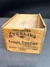 Antique Wooden Sterling Brand Crayon Box
