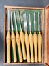 Large Crown Tools Chisel Set In Box - England