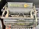 Antique Fox Typewriter With Carry Case