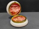 Carl Helmschmeid 'Belle Ware' 5.25' Opal Glass Dresser Box, Pink