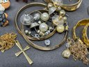 Large Lot Of Costume Jewelry - Earrings