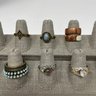 Lot Of Costume Rings In Various Sizes